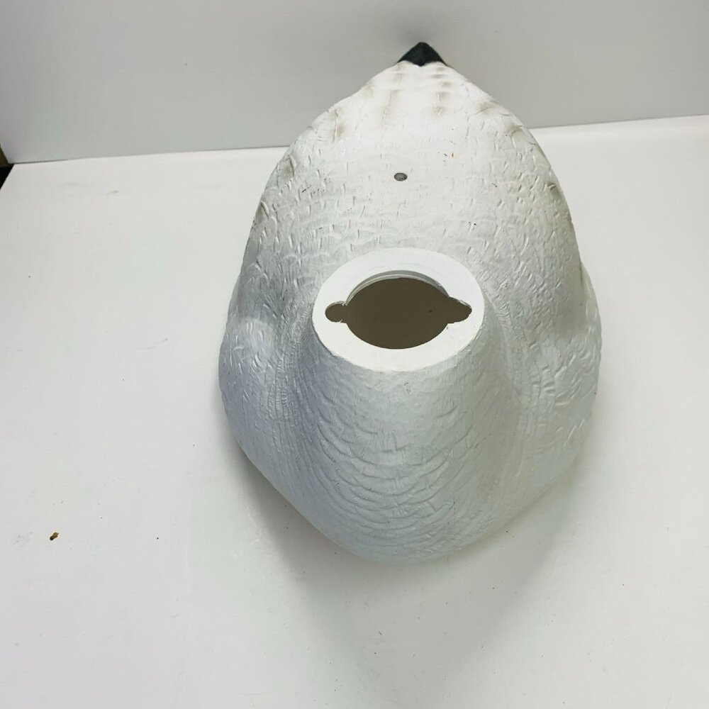 Snow Goose Shell Feeder Decoy Without Head - Picture 8 of 12